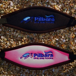 Pilbara Dive and Tours Velcro Mask Strap Pink